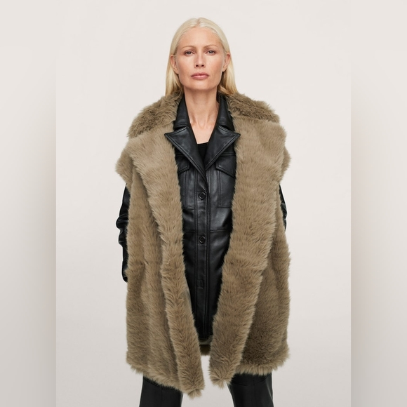 MANGO Faux fur vest - Picture 9 of 9